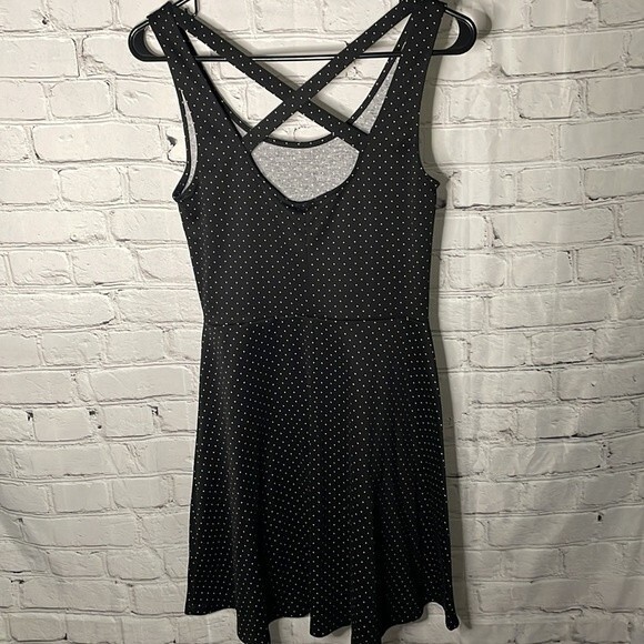 H&M Sleeveless Polka Dots Black White Skater Dress Size Small - Picture 5 of 9